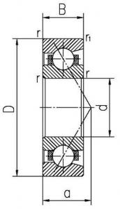 Single row angular contact ball bearings 