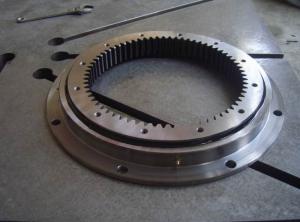 Four point contact ball slewing bearing (with outer flange and internal gear type)